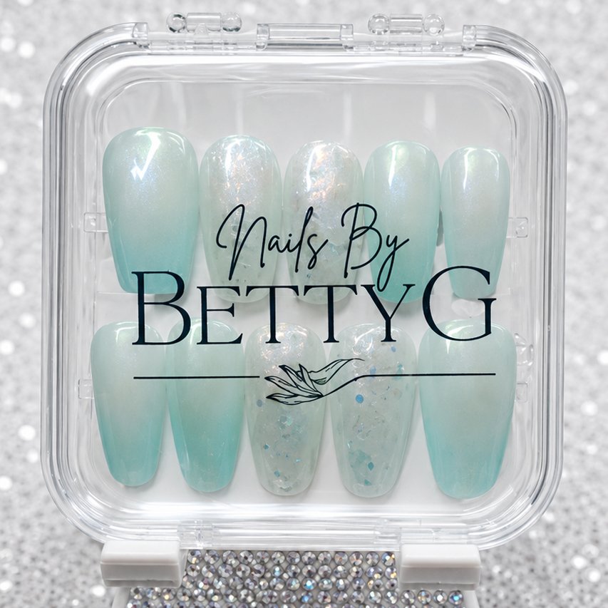 Blue Green Ombre Chrome Set
