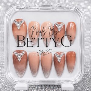 Neutral French Ombre Bling