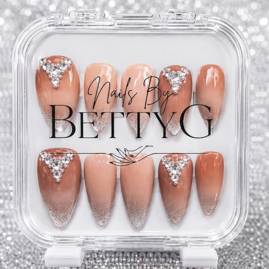 Neutral French Ombre Bling