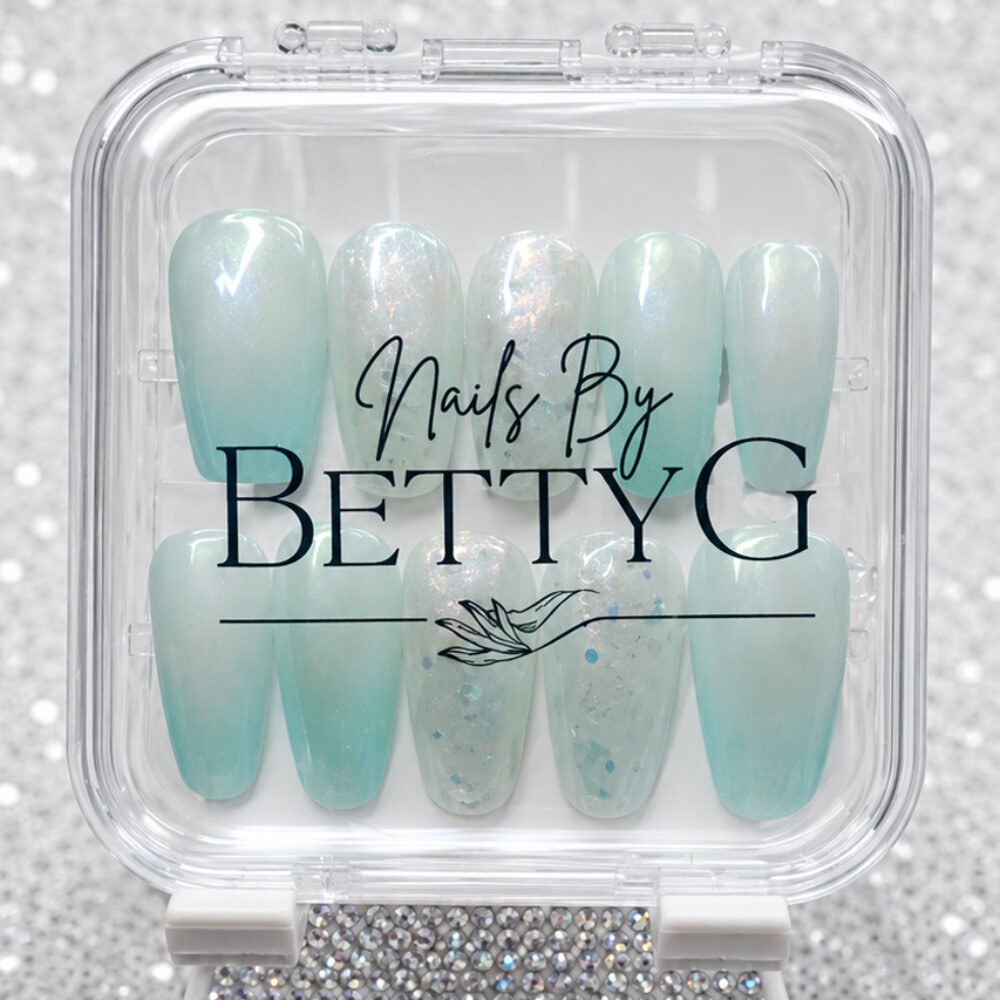 Blue Green Ombre Chrome Set